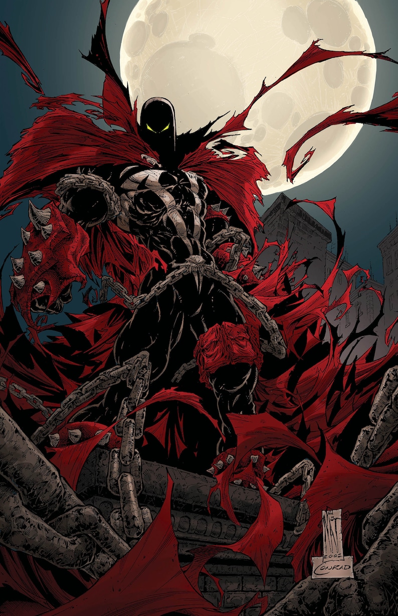 Classic spawn, 12x18, print, Spawn, Nat Jones, Conrad, comic books, spawn comic, spawn print, hell spawn, comic print, comic art, image 5