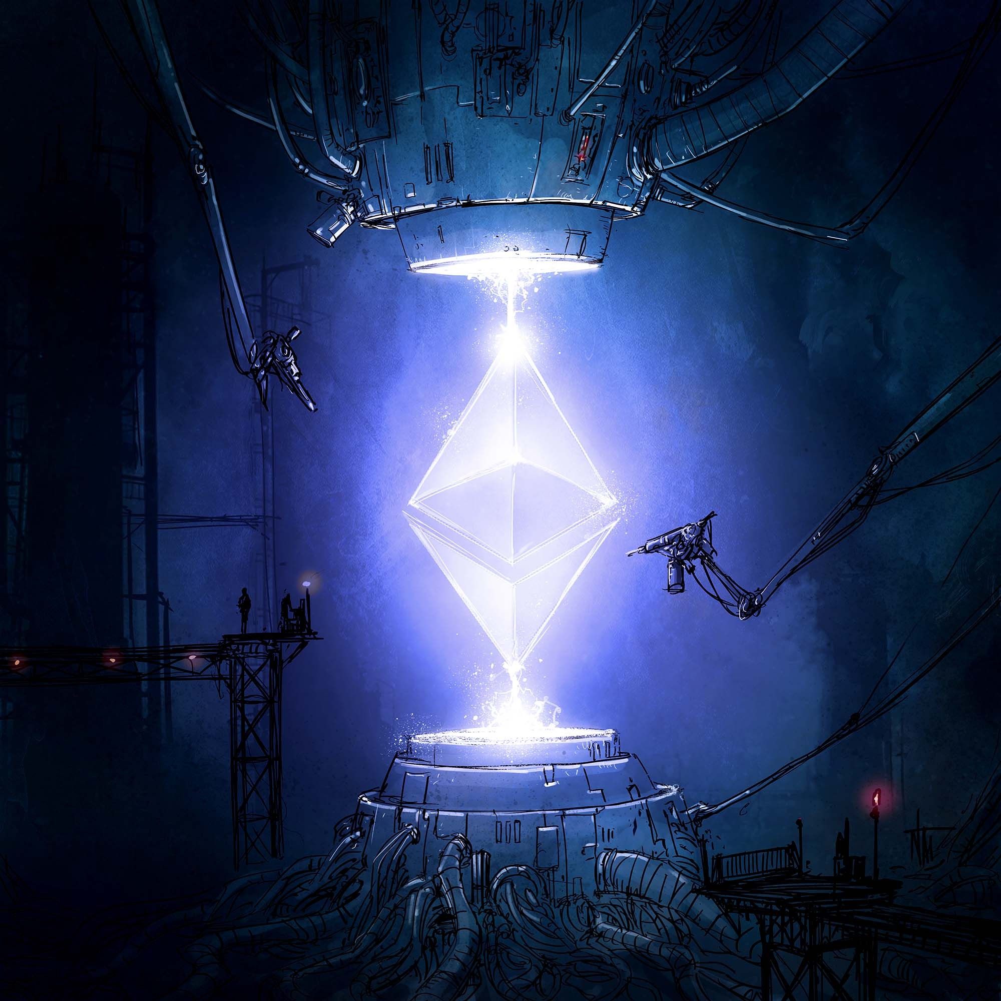 ETHEREUM art print NFT art Ethereum Nat Jones art prints