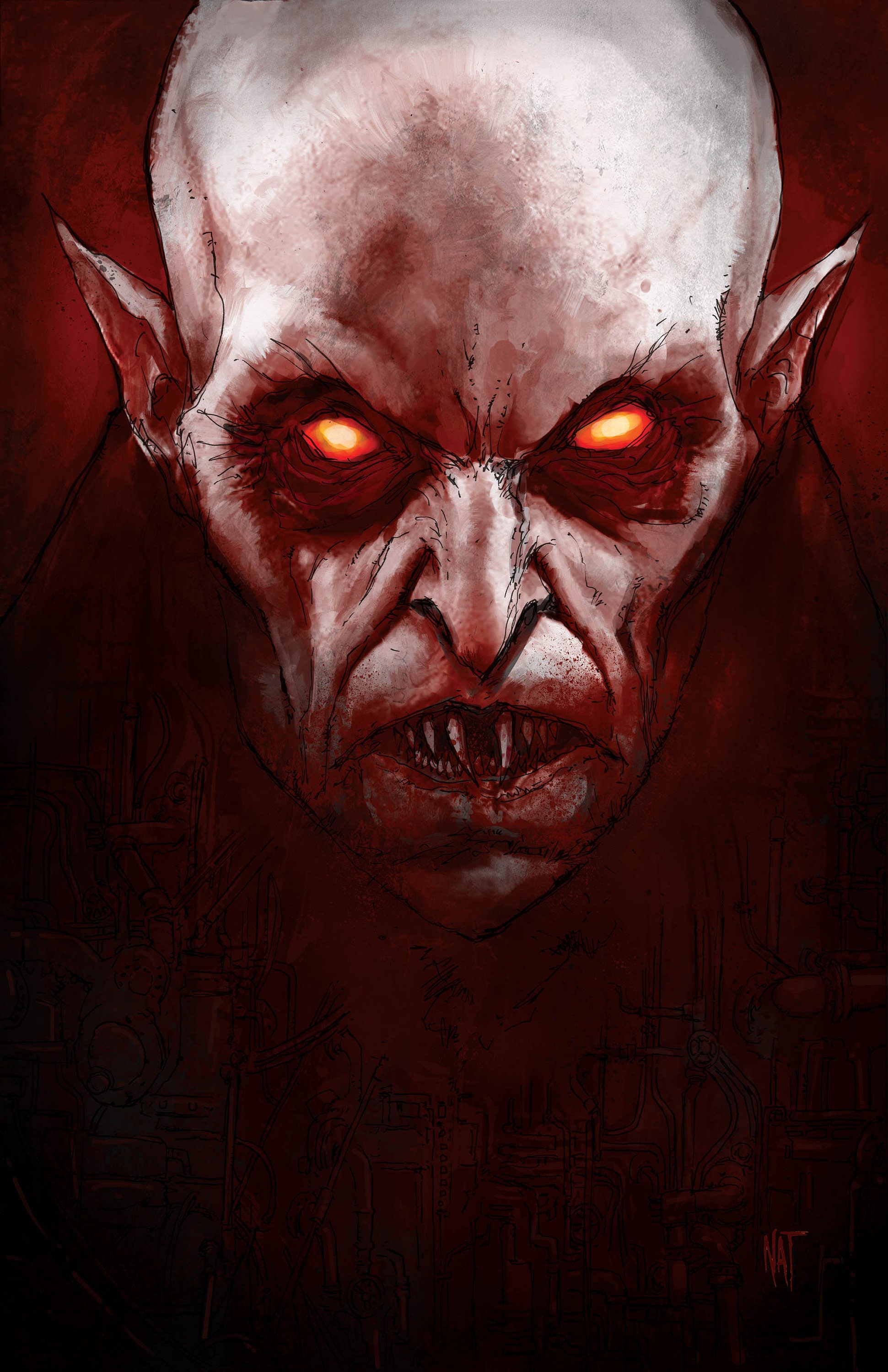 吸血鬼ノスフェラトゥ、12x18、アートプリント、吸血鬼ノスフェラトゥ