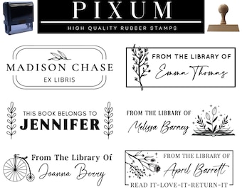 Custom Library Book Stamp: Personalized Teacher Stamper
