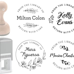 Stamp Personalized Books Library  Stamp Personalized Wedding Name