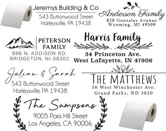 Address Label - Script Address Sticker - Personalized Return Address Labels - Wedding Custom Stickers - Save The Date Family Address Label