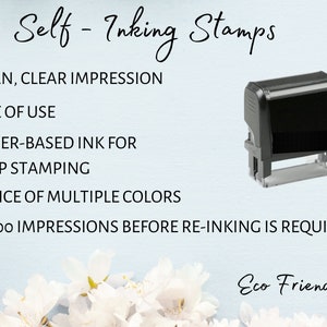 Signature Stamp Stamp with Name 1 Line Name Stamp Signature Stamp Customizable Stamp Personalized Self-Inking Signature Stamps image 4