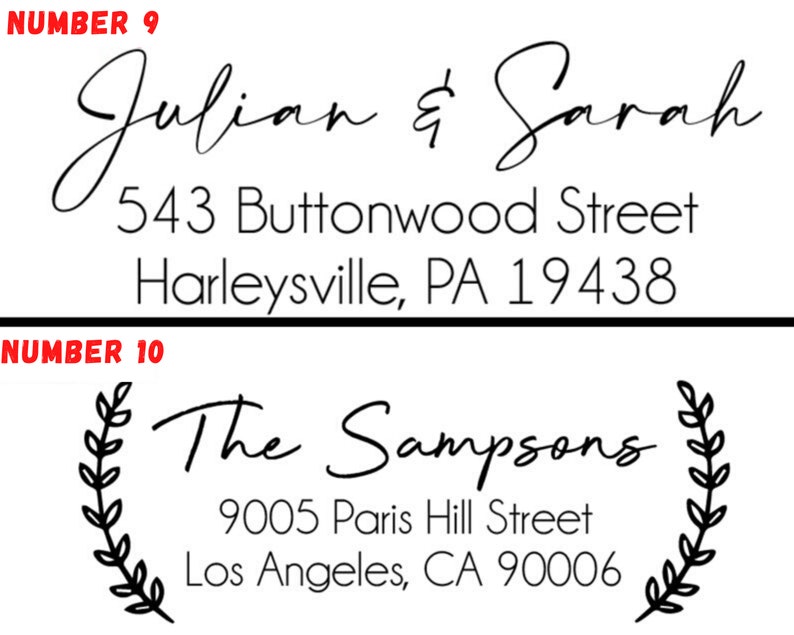 Top Selling Address Stamp Custom Address Stamp Personalized Script Address Stamp Wedding Invite Stamp Housewarming Gift 15 Design image 4