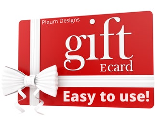 Geschenkgutschein für Pixum Designs | Geschenkgutschein für ein Last-Minute-Geschenk | Einweihungsgeschenk