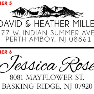Top Selling Address Stamp Custom Address Stamp Personalized Script Address Stamp Wedding Invite Stamp Housewarming Gift 15 Design image 8