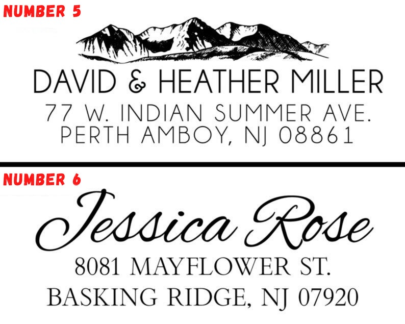 Top Selling Address Stamp Custom Address Stamp Personalized Script Address Stamp Wedding Invite Stamp Housewarming Gift 15 Design image 8