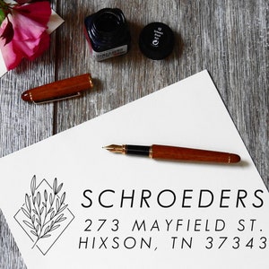 Personalized Address Stamp - Return Address Stamp - Self Inking Custom Return Address Stamp - Custom Stamp Rubber Stamp