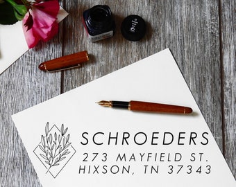 Personalized Address Stamp - Return Address Stamp - Self Inking Custom Return Address Stamp - Custom Stamp Rubber Stamp