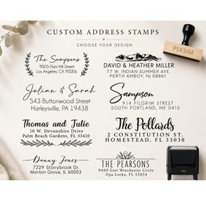 Personalized Address Stamp: Self-Inking Family or Business Stamper