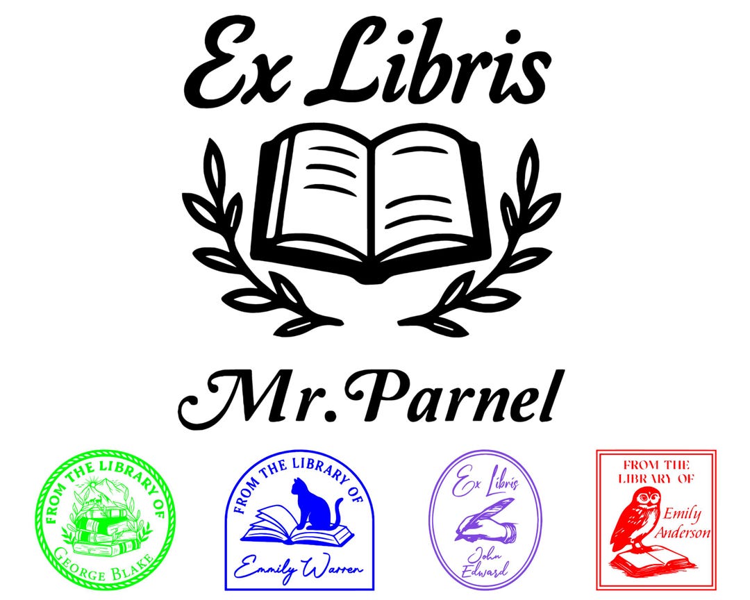 Ex Library Custom Library Book Stamp or Embosser: Ex Libris Gift for Readers - Etsy