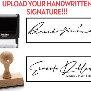 Signature Stamp Stamp with Name 1 Line Name Stamp Signature Stamp Customizable Stamp Personalized Self-Inking Signature Stamps image 1