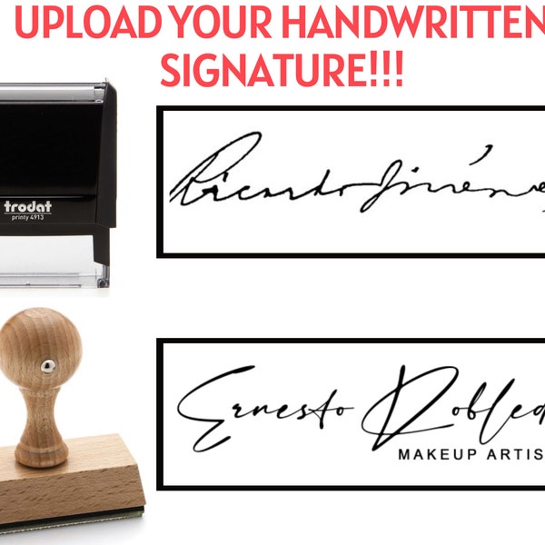 Signature Stamp - Stamp with Name - 1 Line Name Stamp  Signature Stamp - Customizable Stamp - Personalized Self-Inking Signature Stamps