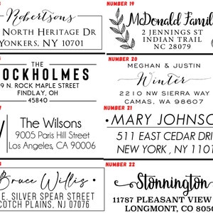 Top Selling Address Stamp Custom Address Stamp Personalized Script Address Stamp Wedding Invite Stamp Housewarming Gift 15 Design image 3