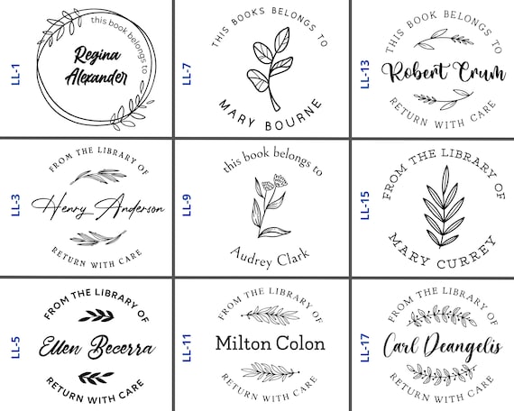 Trendy Script 'From the Library of' Teacher Stamp - Simply Stamps