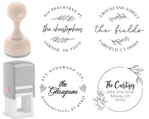 Personalized Return To Sender Stamps - Self Inking, Custom Rubber Business Address Stamps - Red Ink (Not At This Address