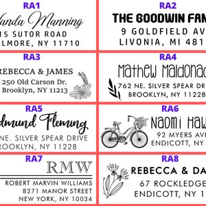 Top Selling Address Stamp Custom Address Stamp Personalized Script Address Stamp Wedding Invite Stamp Housewarming Gift 15 Design image 6