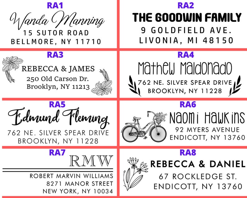 Top Selling Address Stamp Custom Address Stamp Personalized Script Address Stamp Wedding Invite Stamp Housewarming Gift 15 Design image 6