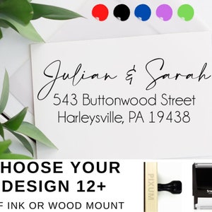 Address Stamp - Return Address Stamp - Self Inking Custom Return Address Stamp - Custom Stamp Rubber Stamp