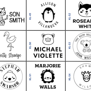 May include: Nine black and white illustrations of animals and text on a white background. The illustrations include a tiger, a flamingo, a pig, a penguin, a husky, a koala, a lion, a giraffe, and a chick. The text includes the names "Allison Villanueva", "Son Smith", "Keith Strange", "Michael Violette", "Roseanne White", "John Williams", "Stephan Swanson", "Marjorie Walls", and "Shawn Wilson".