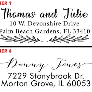 Top Selling Address Stamp Custom Address Stamp Personalized Script Address Stamp Wedding Invite Stamp Housewarming Gift 15 Design image 5