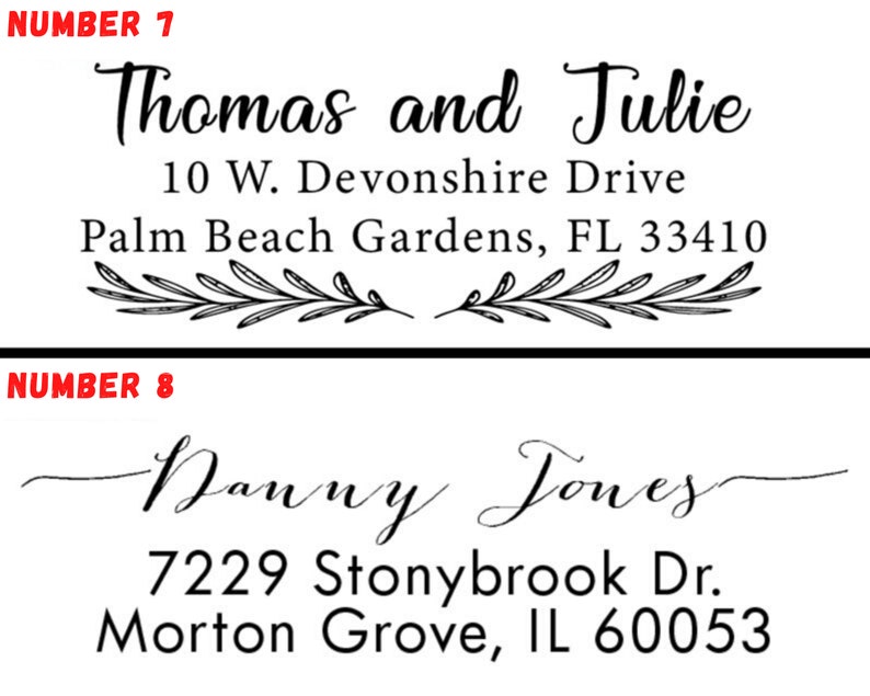 Top Selling Address Stamp Custom Address Stamp Personalized Script Address Stamp Wedding Invite Stamp Housewarming Gift 15 Design image 5