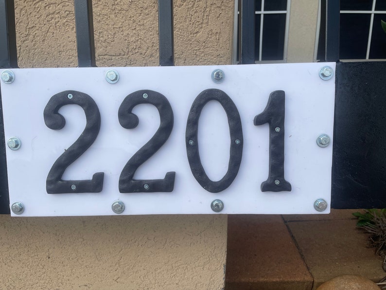 Custom Built House Number Sign / Street Number Sign Etsy