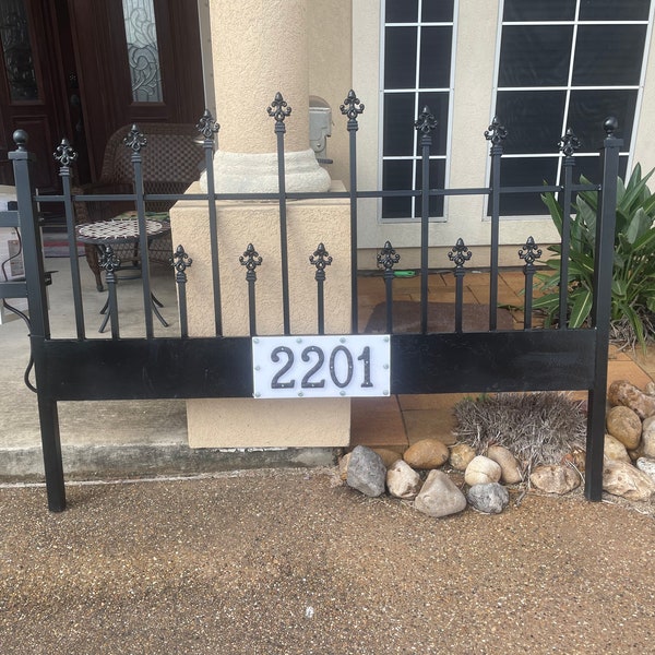 Custom built house number sign / Street number sign