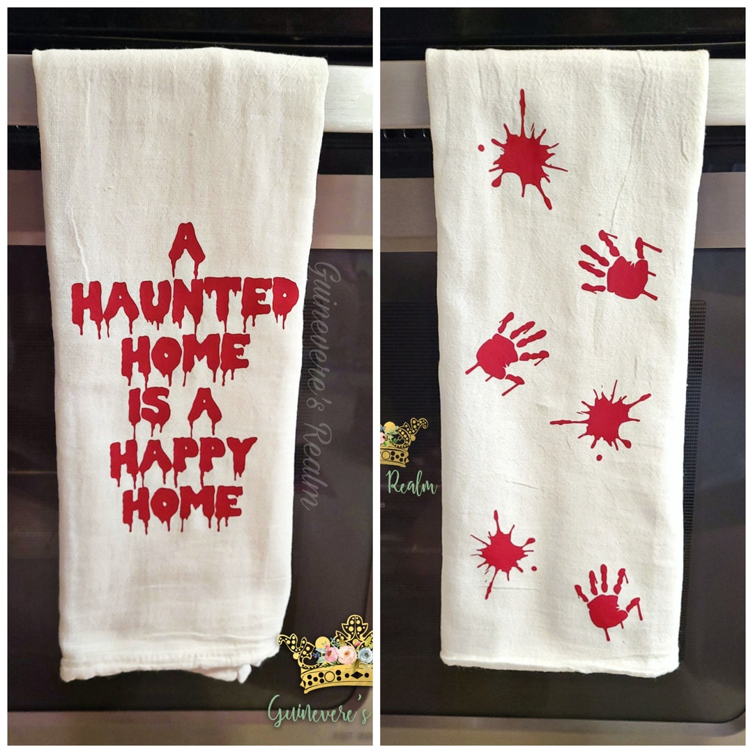 Blood Spatter A Haunted Home is a Happy Home Bloody Hands - Etsy