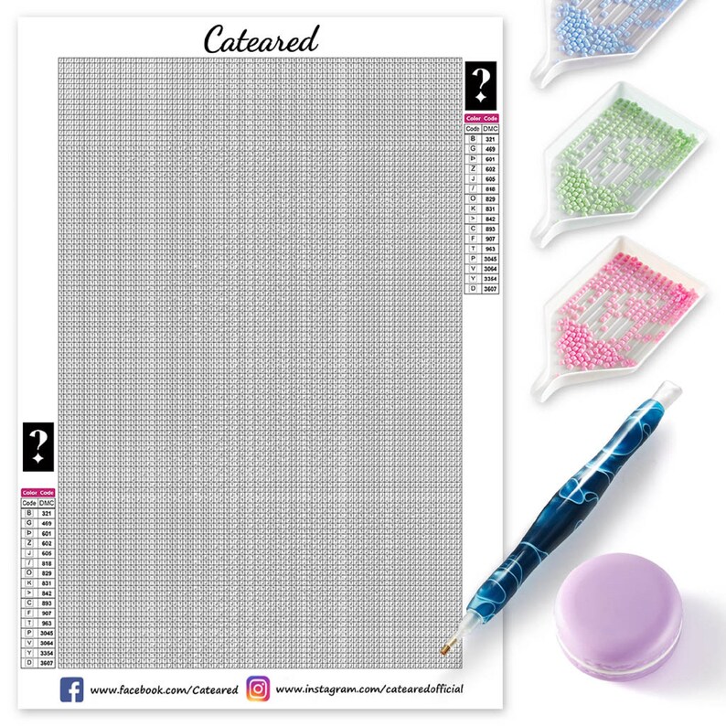 CATEARED Mystery Diamond Painting Kit With Resin Handturned Etsy