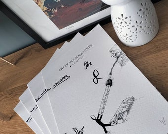 Limited Edition Carry Your Matches single print signed by the band Fléchettes