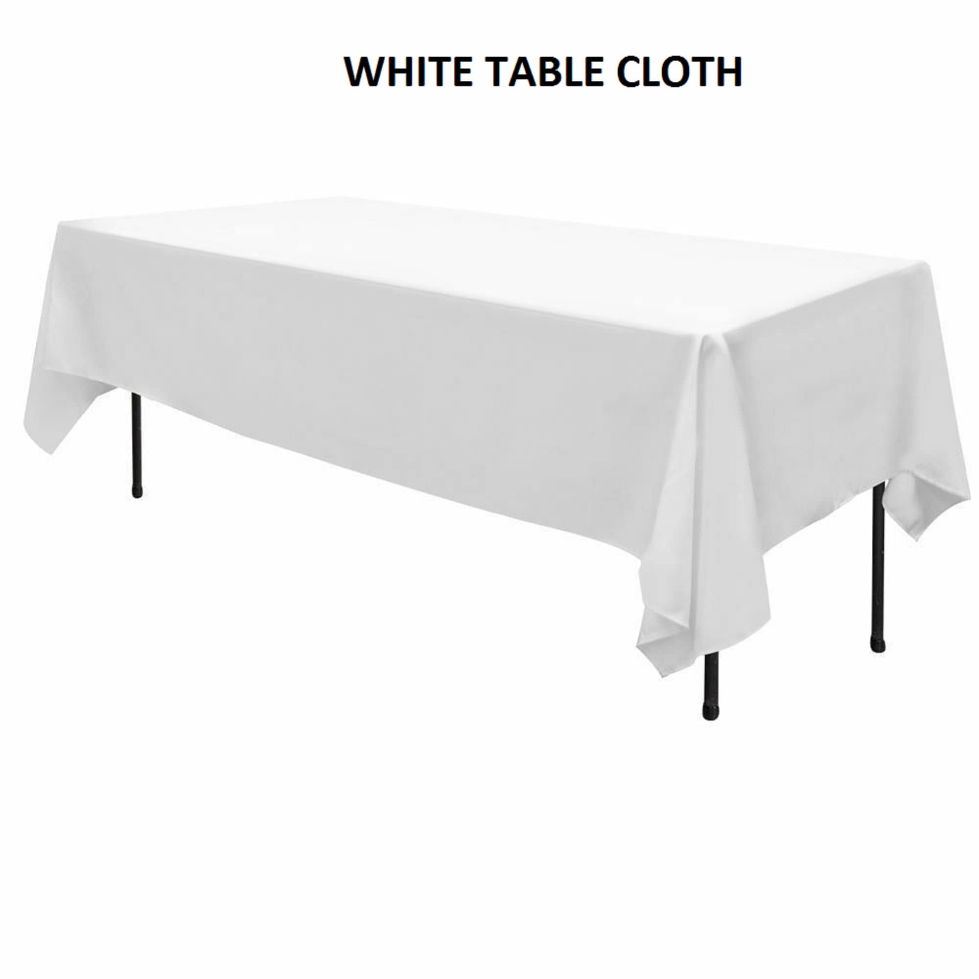 Rectangle Tablecloth Table Cover Cloth White Satin Banquet Wedding Party  White Plain Tableware Christmas Halloween - Etsy