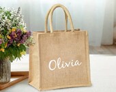 Personalized Bridesmaid Beach Bag - Tote Gift Bags - Beach Bags - Bridesmaid Beach Bag - Beach Tote Bag with Name