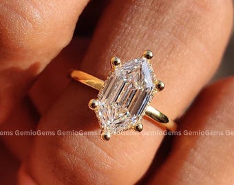 1.75 CT Dutch Marquise Cut Moissanite Engagement Ring, 14K Solid Gold Ring, Solitaire Ring, Proposal Ring, Wedding Ring, Anniversary Gift