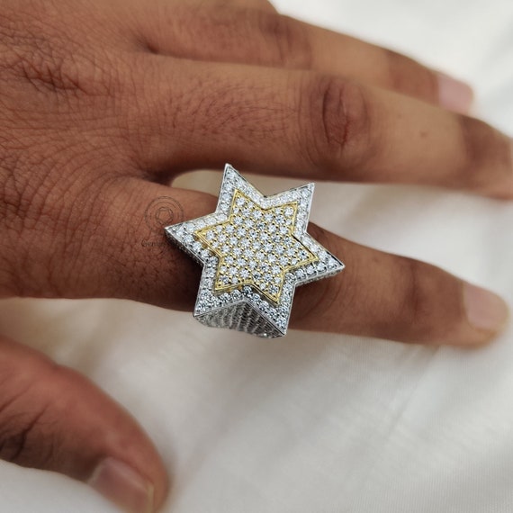 Iced star hotsell ring
