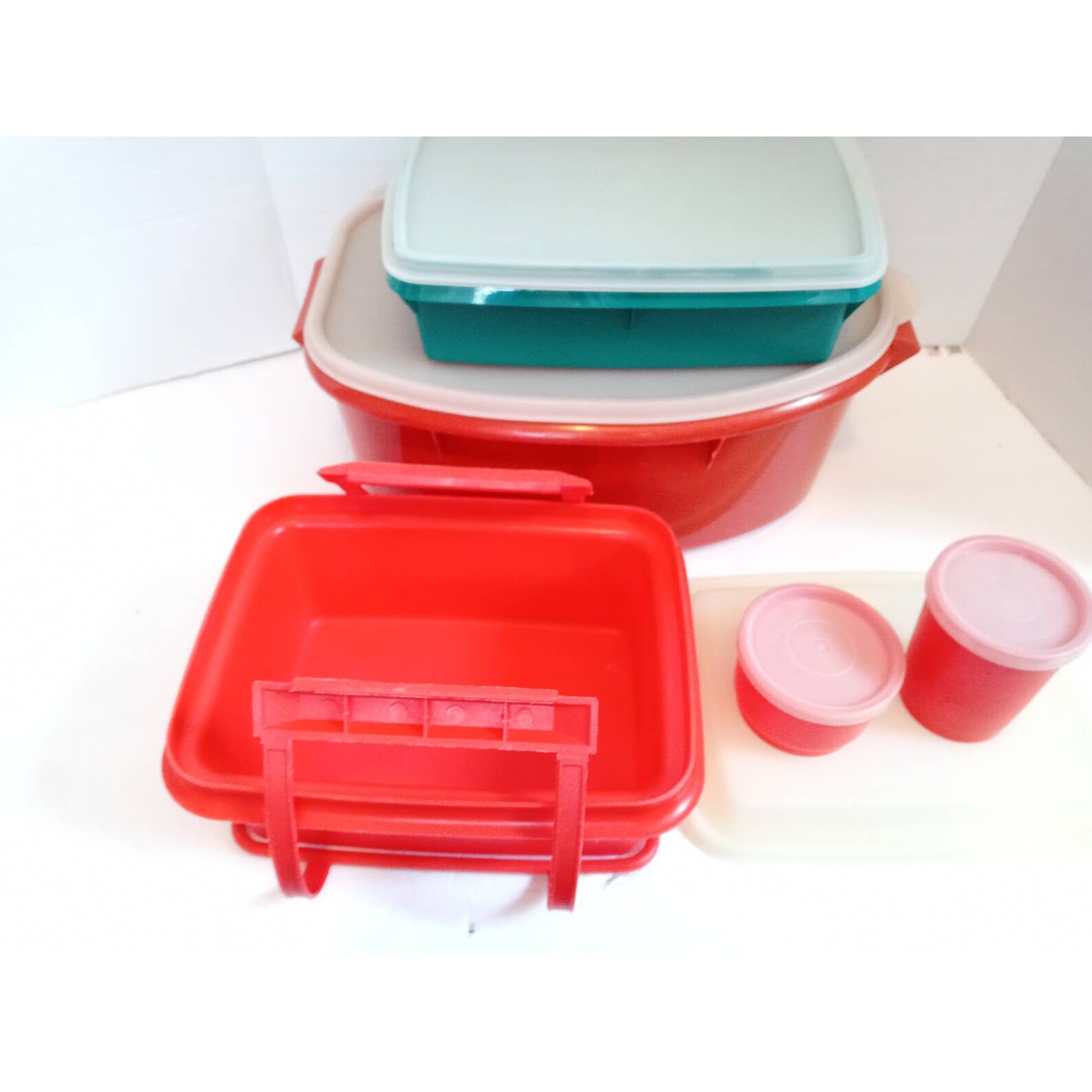 Vintage Tupperware Lot Lunch Box Roast Keeper Tupper Craft Etsy