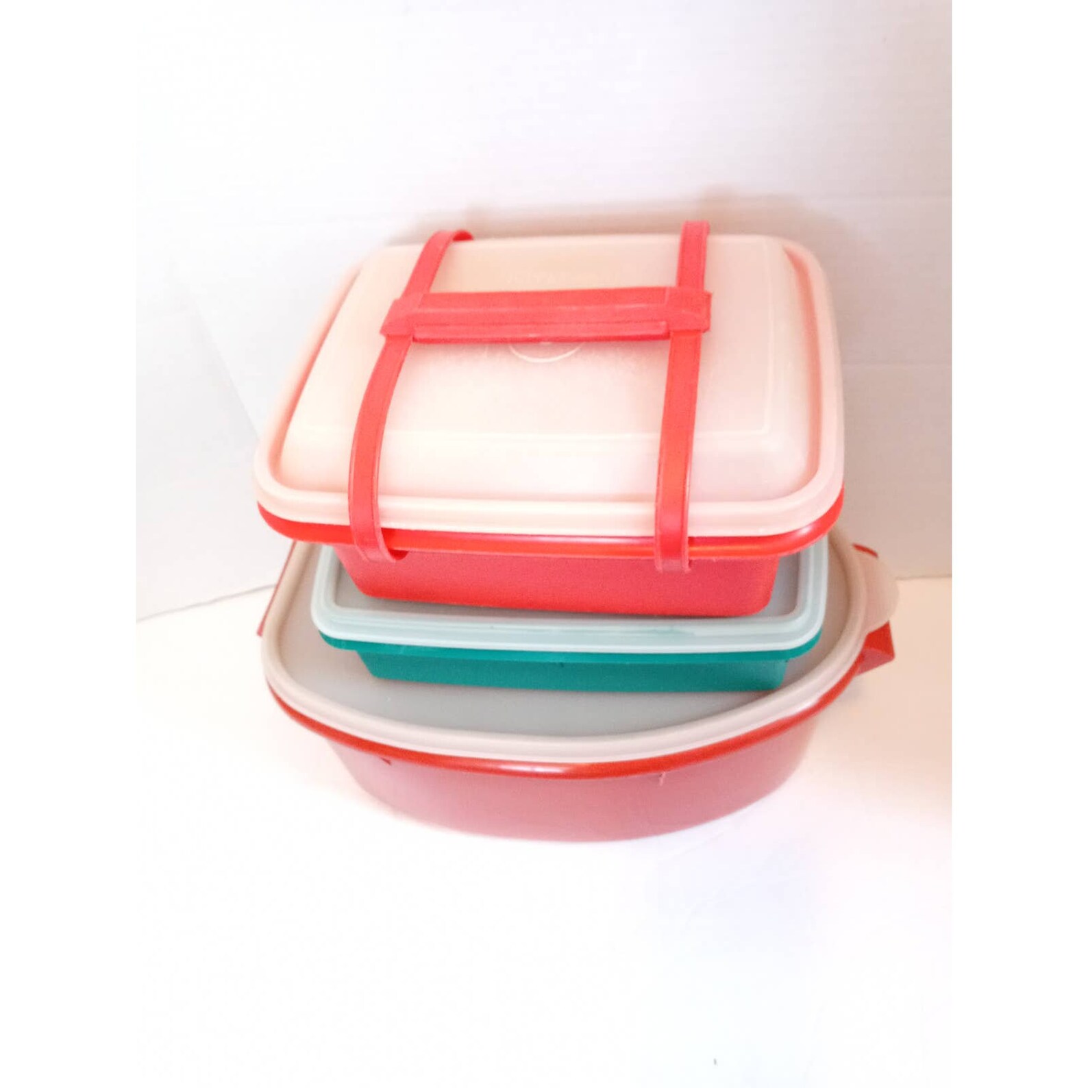 Vintage Tupperware Lot Lunch Box Roast Keeper Tupper Craft Etsy