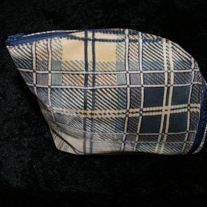 Small cosmetic bag mini makeup pouch-compact toiletry bag tiny beauty case-Hand Made Small Cosmetic Canvas Purse Modern Fashion Lover Gift