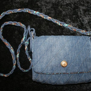 Chic little jeans bag, detail-loving bag, design bag, Fashion bag, handmade bag, unique,