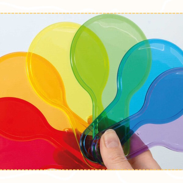 Translucent Colour Paddles | Education Children Toys | Child Development | Learn Colours | Montessori Play | Sensory Play & Toys