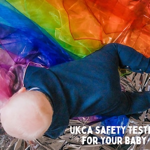 UKCA Tested Baby Sensory Scarves | Lab Tested | Baby Safe Toy | Perfect Addition To Any Sensory Box | Ideal for Sensory Play