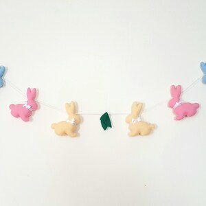 Felt Easter Garland, Bunny Garland, Easter Mantel Decor - Etsy