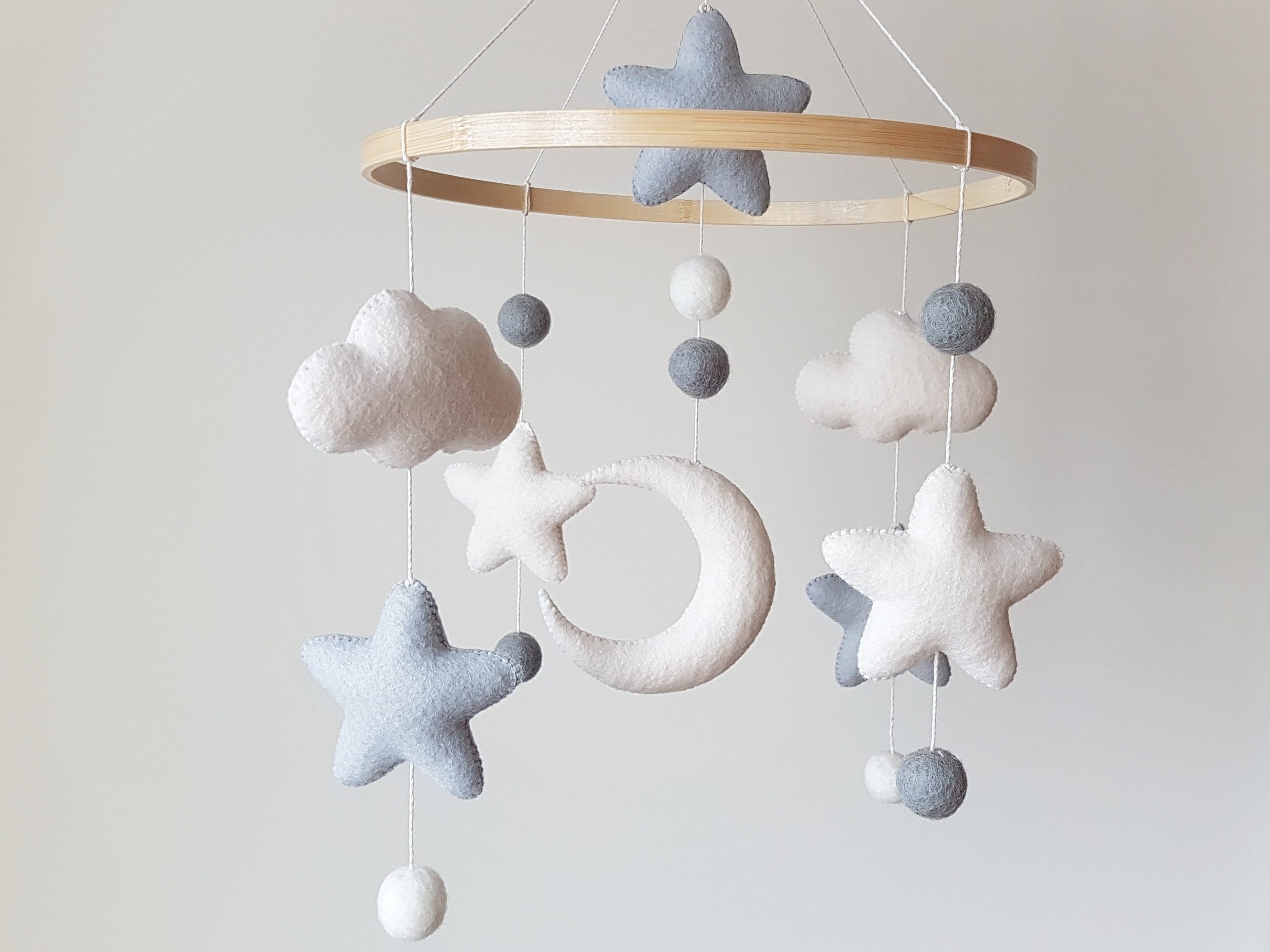 BabyBett mobile BabyBett mobile BabyZimmer Mobile Mond und | Etsy