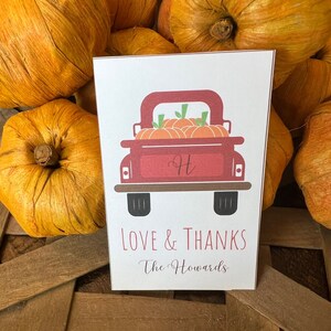 Digital Printable Fall Gifting Tags- Truck with Pumpkins