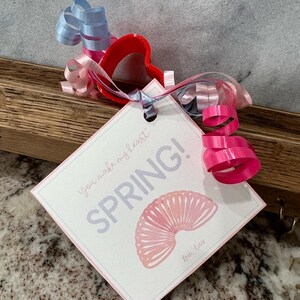 You make my heart SPRING- Printable Valentine’s Gift Tag