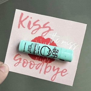 Zestaw 2 kartek z pomadką ochronną Kiss the Miss Goodbye