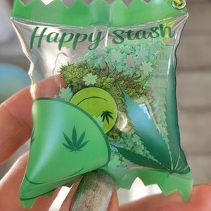 Happy Stash ~ Shaker Keychain