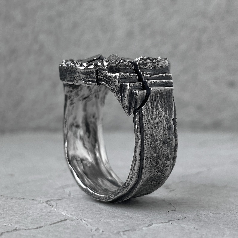 CENTURION Ring a Wide Brutal Ring With an Roman Motifs and - Etsy