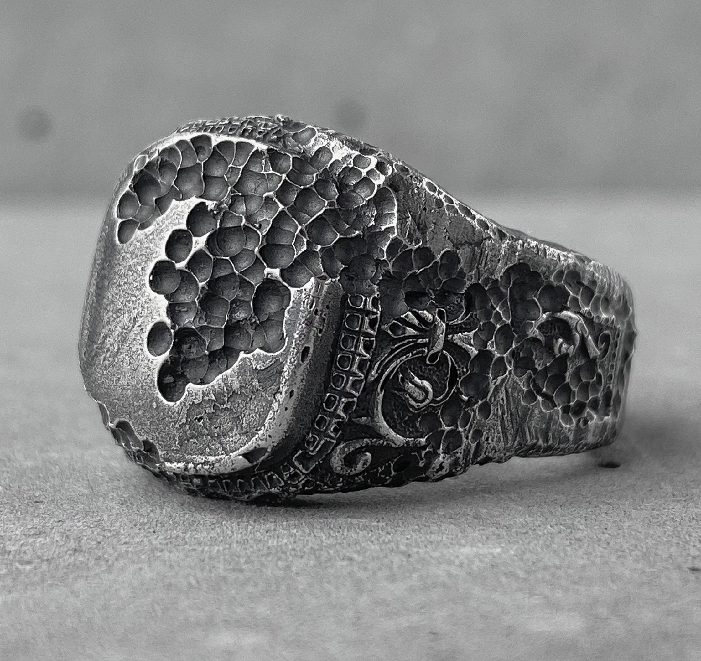 Vintage 925 Sterling Silver Patterned Ring - Etsy