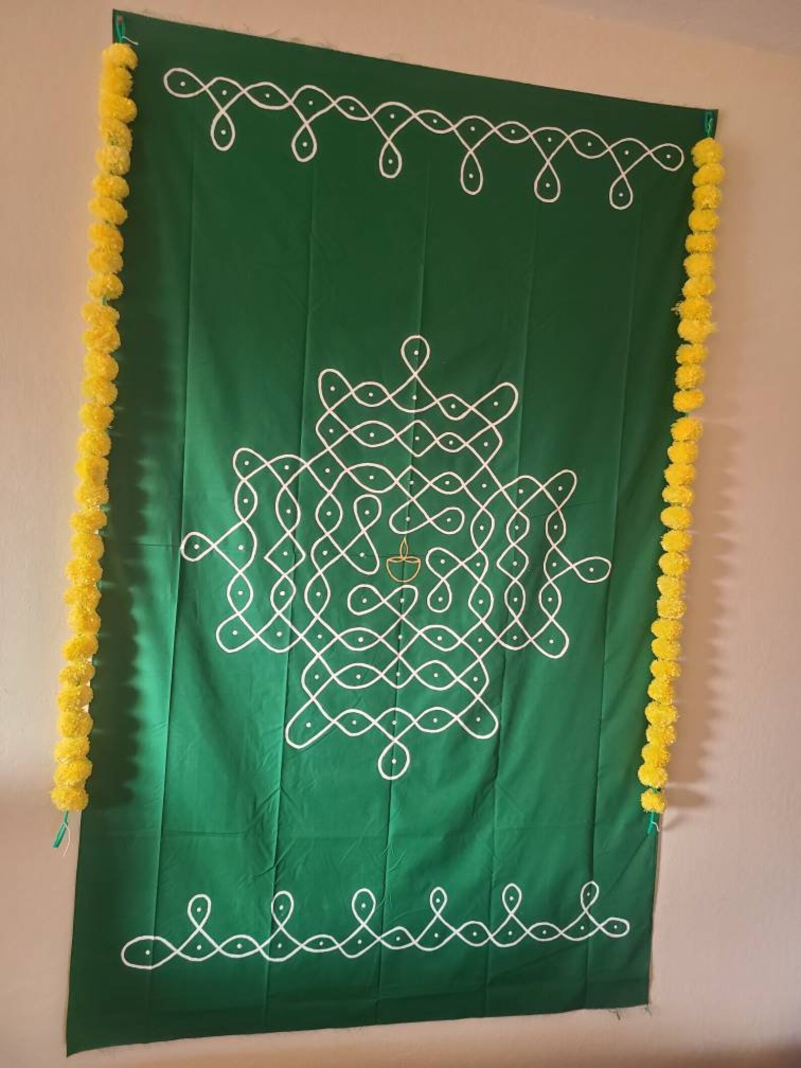 Kolam backdrop for house warming/ pooja / baby shower/ | Etsy